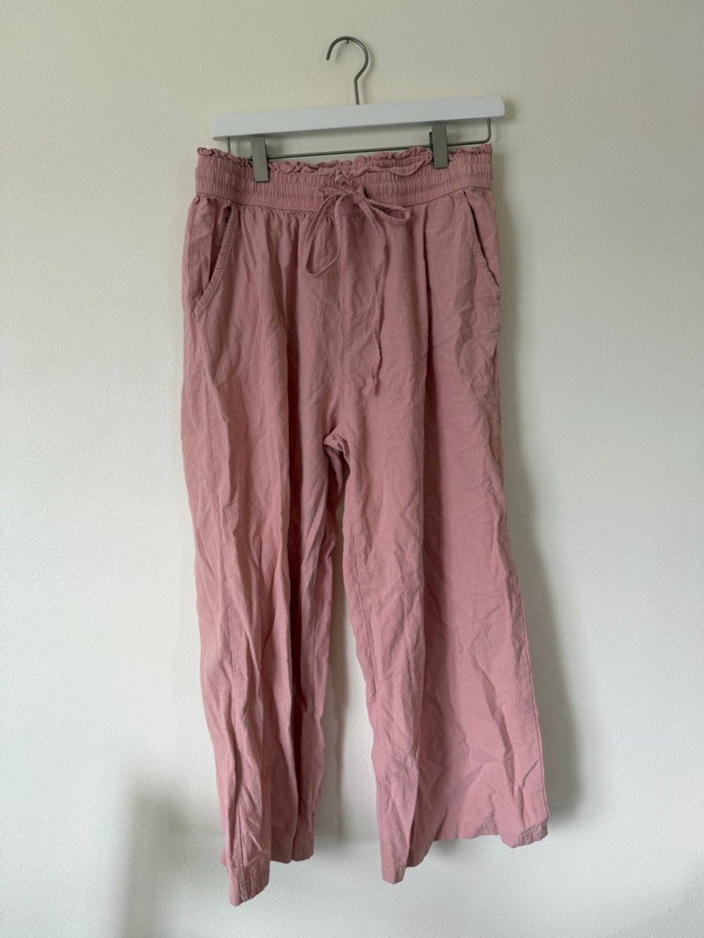 Pink Linen Pants Size Medium